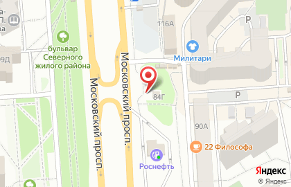 Автосервис на Московском на карте