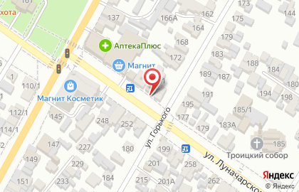 Городская служба перевозки в морг на улице Луначарского на карте