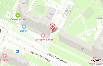 Химчистка и прачечная Чистякоф на проспекте Большевиков на карте