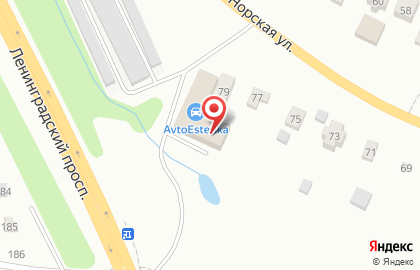 Автосервис Пантера в Ярославле на карте
