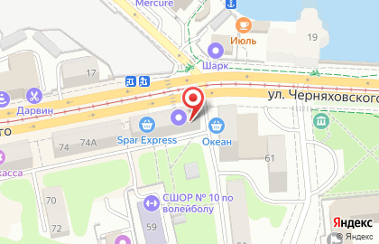 Суши-бар Pro-Sushi на улице Черняховского на карте