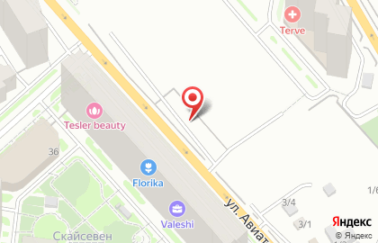 Шиномонтажная компания на улице Авиаторов на карте