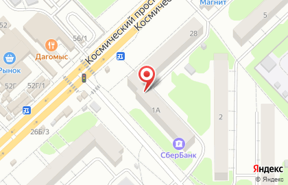 АЛКОМАРКЕТ на Космическом проспекте на карте