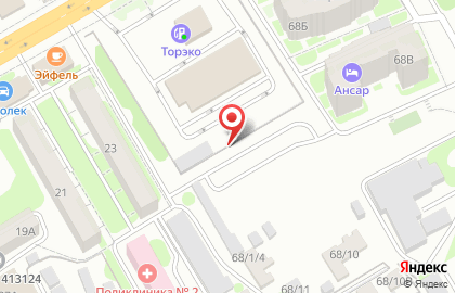 Автостоянка в Саратове на карте