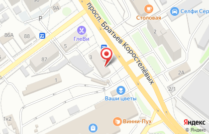 Аптека Ореол на улице Братьев Коростелёвых на карте