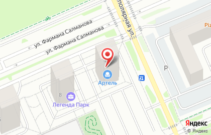 Салон мебели Артель в Тюмени на карте