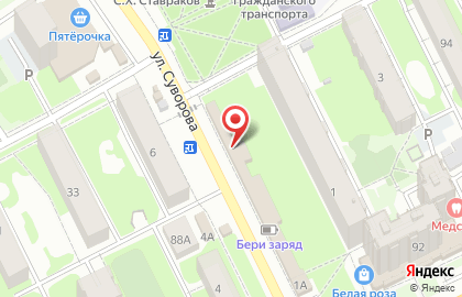 Магазин разливного пива Главпивторг. Бочковое на улице Суворова на карте