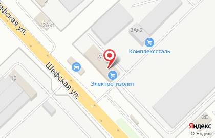 Компания АвиаТрейд КАРГО на Шефской улице на карте
