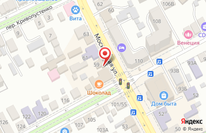 Курьерская служба экспресс-доставки Major Express на Московской улице на карте