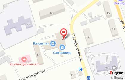 Линолеум Центр на Октябрьской улице на карте