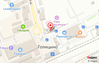 Салон связи МТС на Привокзальной площади в Голицыно на карте