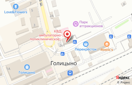 Салон связи МТС на Привокзальной площади в Голицыно на карте