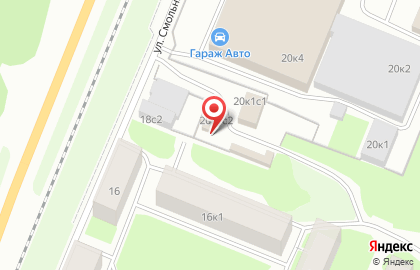 Автостоянка в Архангельске на карте
