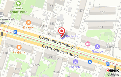 Магазин Lamour на ​Ставропольской улице на карте