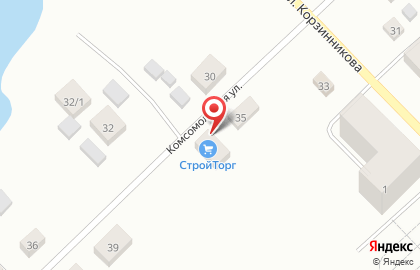 Продуктовый магазин ПАРУС на Комсомольской на карте