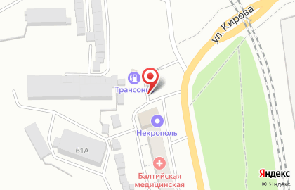 Трансонис на улице Льва Толстого на карте