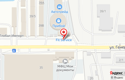 F!T SERVICE на улице Генерала Доватора на карте