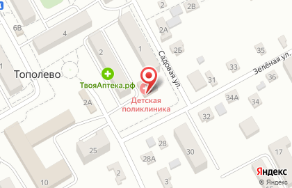 Больница Хабаровская районная больница на Садовой улице на карте
