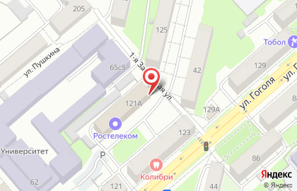 Интернет провайдер Ростелеком для дома в г. Курган на карте