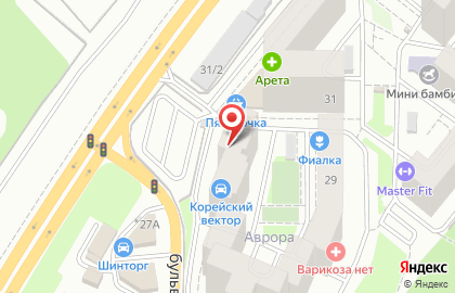 Магазин Комфорт плюс на улице Антонова-Овсеенко на карте
