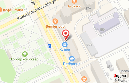 Магазин Кутюр-ткани на Первомайской улице на карте