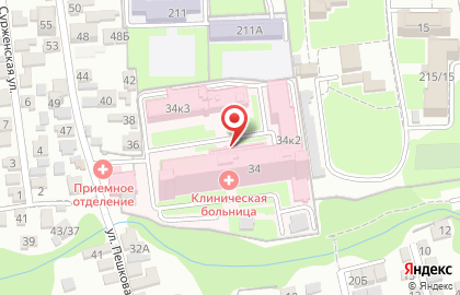 Ростовская клиническая больница на улице Пешкова на карте