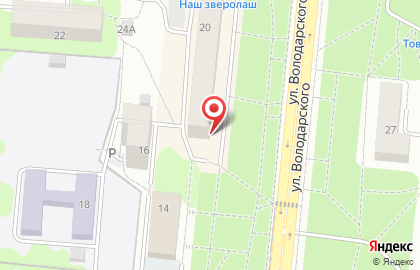 Цветочный магазин ЛетоОптом на улице Володарского на карте