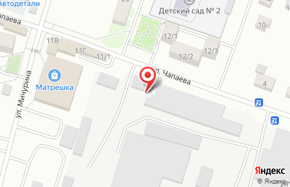 ООО Стройиндустрия на улице Чапаева на карте