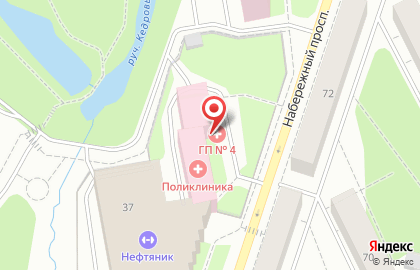Сургутская городская клиническая поликлиника №4 на Набережном проспекте на карте