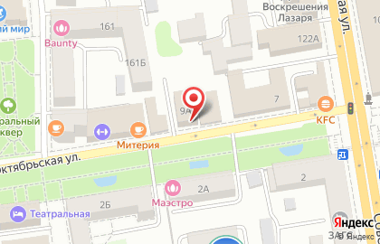 Красотка на Октябрьской улице на карте