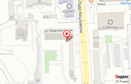 Сеть коррекционно-логопедических центров на улице Ладо Кецховели на карте