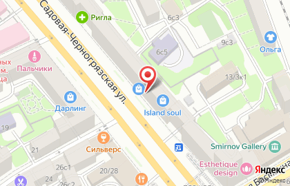 Магазин уникальных украшений с острова Бали Island Soul на Садовой-Черногрязской улице на карте