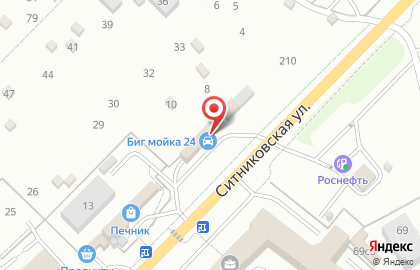 Шиномонтажная мастерская на Ситниковской улице на карте