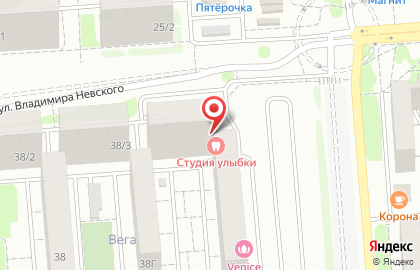 Стоматологическая клиника Студия улыбки на улице Владимира Невского на карте