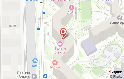 Салон красоты Style in the city на карте