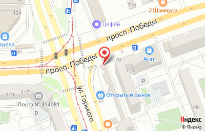 Салон связи МТС на улице Горького, 68/1 на карте