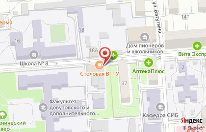 Киоск фастфудной продукции в Политехническом переулке на карте