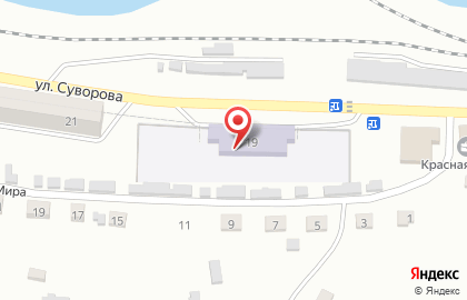 Детский сад Солнышко №2 на улице Суворова на карте