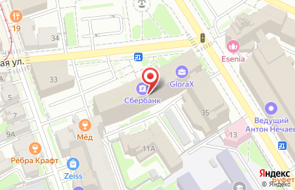 Отделение банка Сбербанк России на Октябрьской улице, 35 на карте
