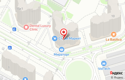 Супермаркет Мираторг на улице Анны Ахматовой на карте