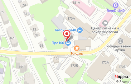 Шиномонтажная мастерская в Калуге на карте