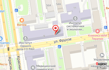 Центр информационной безопасности на Красном проспекте на карте