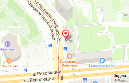 Парикмахерская на Среднеохтинском проспекте, 53 на карте