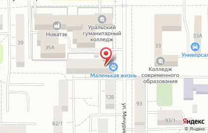 Продовольственный магазин Олюшка в Правобережном районе на карте