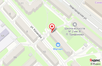 Парикмахерская Орхидея на улице Казакова, 13 на карте