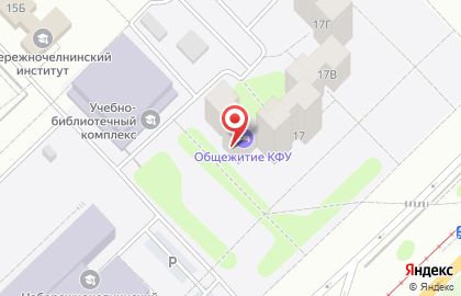 Общежитие в Казани на карте