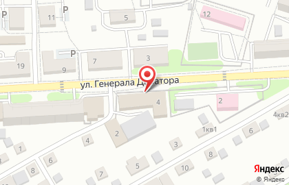 Дом на улице Генерала Доватора на карте