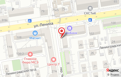 Продуктовый магазин Верас на улице Ленина на карте