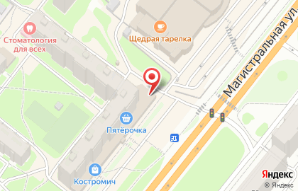 Магазин Городские цветы в Костроме на карте