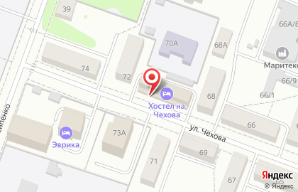 Транспортно-экспедиционная компания ТЭК на улице Чехова на карте